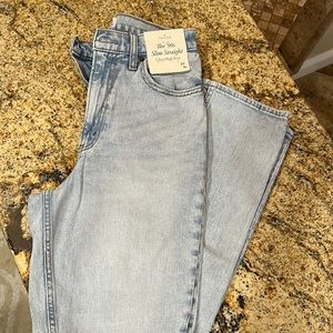 90’s slim straight leg denim